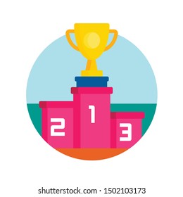 A rounded flat icons for sports