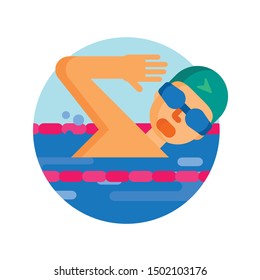 A rounded flat icons for sports