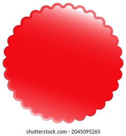 Rounded, fluffy price tag, label starburst, sunburst element