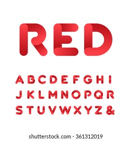 letters Vector effect alphabet
