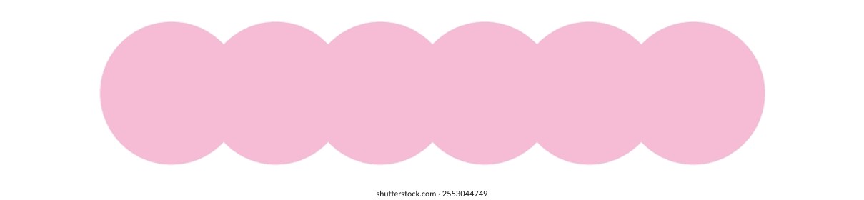 Rounded form linear geometric shape