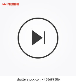 Rounded forward button vector icon