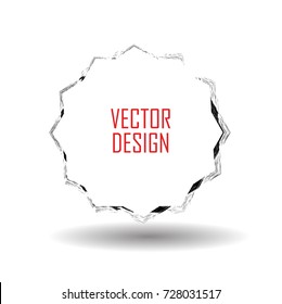 Rounded Frame Design. Banners, Insignias , Logos, Icons, Labels and Badges Set . vector distress textures.blank shapes.