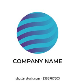 Rounded gradisent bussiness company  logo