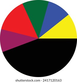 Rounded Graph simple vector illustration