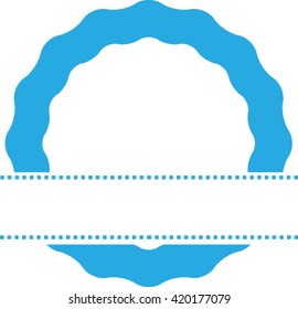 Rounded Label Design.Banner Circle Design.Abstract Logo Design.