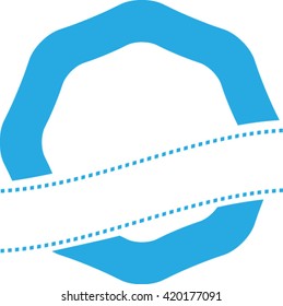 Rounded Label Design.Banner Circle Design.Abstract Logo Design.