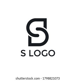 Rounded Letter S Vector Stock Vector (Royalty Free) 1798821073 ...