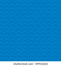 Rounded lines seamless vector pattern. Neutral seamless vector background in blue color.