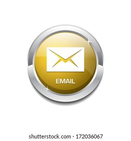 Rounded Mail Vector Icon Button