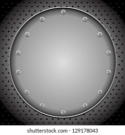 Rounded Metal Plate