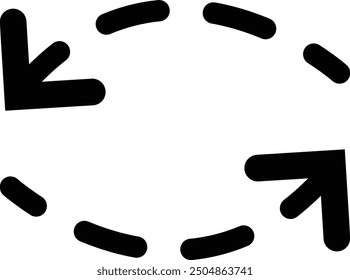 Rounded Morden Filled Arrow Icon.
