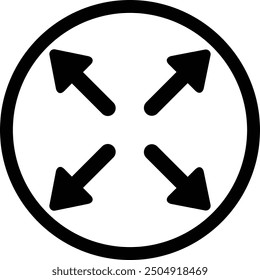 Rounded Morden Filled Arrow Icon