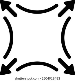 Icono de flecha llena de Morden redondeado