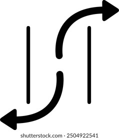 Rounded Morden Filled Arrow Icon