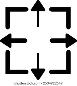 Rounded Morden Filled Arrow Icon