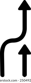 Rounded Morden Filled Arrow Icon