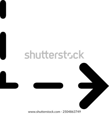 Rounded Morden Filled Arrow Icon.
