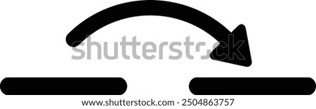 Rounded Morden Filled Arrow Icon.