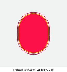 Rounded Octagonal Neon Style Four. Sale Tag Element. Label Icon. High Quality Vector Icon. Editable Vector