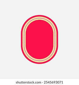 Rounded Octagonal Neon Style Two. Sale Tag Element. Label Icon. High Quality Vector Icon. Editable Vector