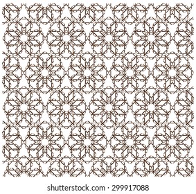 rounded octagonal pattern shape flower stacking