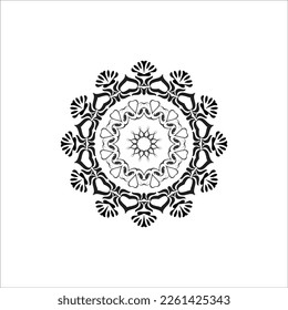 Rounded ornamental decorative mandala vector pattern design