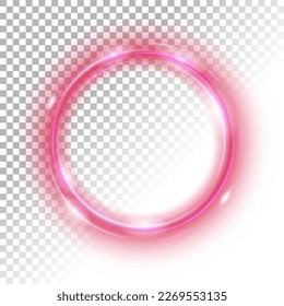 Luz rosa redondeada, Adecuada para publicidad de productos, diseño de productos y otros. Ilustración de vectores lista para PNG