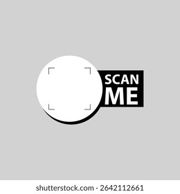 Rounded QR Frame with Big Right Label