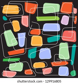 Rounded Rectangle Seamless Pattern