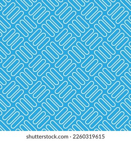 Rounded rectangle seamless pattern background, Line pattern vector