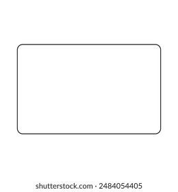 Rounded Rectangle Shape with copy space. Vector.