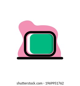 Rounded Rectangle Tool Icon Conceptual Vector Illustration Design eps10 great for any purposes