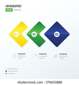 Rounded rectangles infographic brazil style