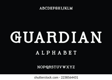 Rounded serif font vector, suitable for headlines, logos and creative design. Vector illustration.