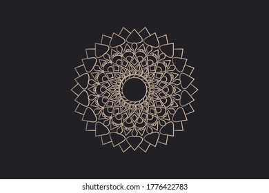 Rounded shape luxury mandala design