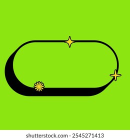 Rounded Shape Textbox Icon with Green Vintage Color. Label Icon. High Quality Vector Icon. Editable Vector