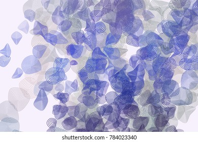 Rounded shapes, abstract geometric background pattern. Vector illustration graphic.