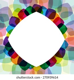 Rounded Shapes Colorful Background