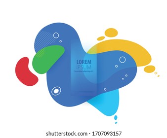 Rounded Shapes with Gradient Layout/Cover. Minimalist Creative Design Concept Background