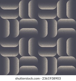 Formas redondeadas Cuadrícula Moderno Patrón sin inconvenientes Tendencia Vector De Trabajo Resumen De Fondo. Diseño Gráfico Repetitivo Y Moderno Para Papel Textil O De Envoltura. Ilustración continua de arte de medio tono