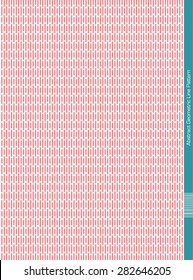 Rounded Small Rectangle Seamless Pattern. Pink Illustration