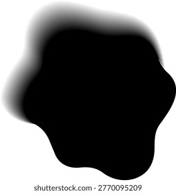 Rounded soft edge blob with smooth contour and gradient blur transition.