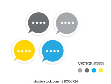 Rounded speech bubbles