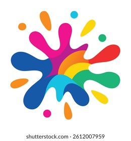 Rounded Splash With Vibrant and Playful Colors