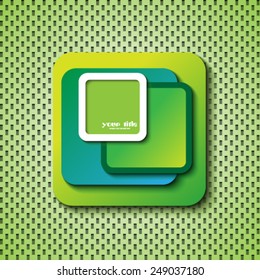 rounded square abstract cover / logo