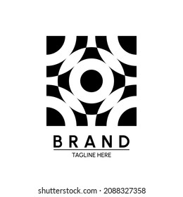 rounded and square abstract logo with letters c, d and o. modern design vector illustration. best for business or company. simple sphere shape