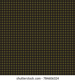 rounded square of black on yellow background