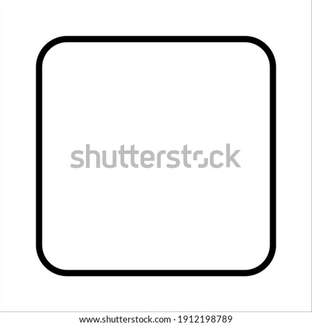 rounded square icon vector illustrator isolated on white background EPS 10