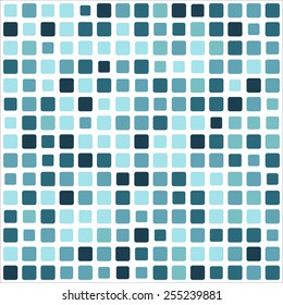 Rounded square pool mosaic background